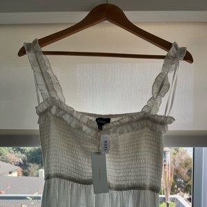 Aakaa White Dress. Bought at Nati Malibu. New with Tags.